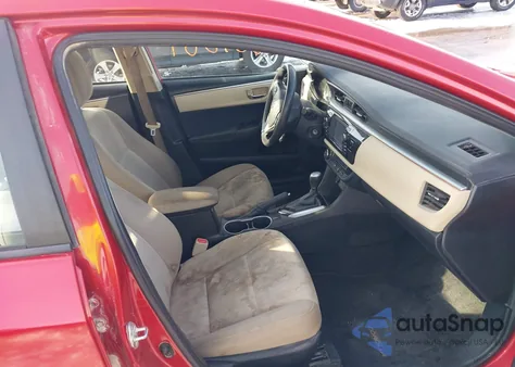 2016 Toyota Corolla Le from USA, damaged, VIN 5YFBURHE5GP407880